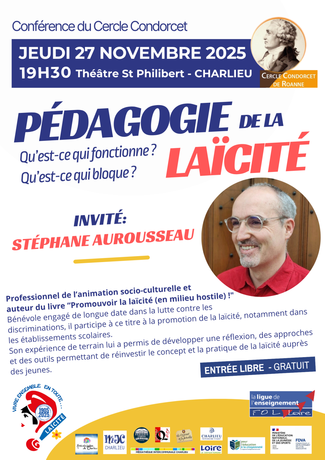 Conférence laicité S Aurousseau