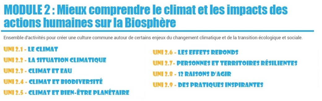 sommaire module 2 transformer